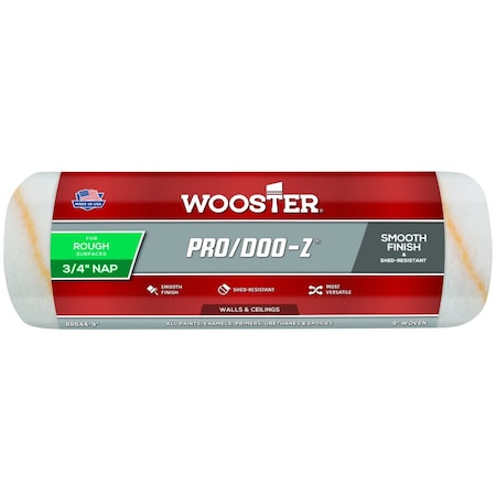 Wooster Wooster Pro/Doo-Z Woven Fabric 9 in. W X 3/4 in. Regular Paint Roller Cover 1 pk RR644-9